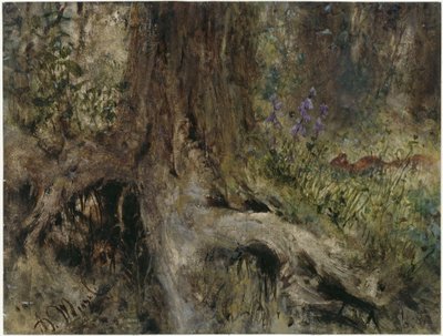 Erdei talaj mókussal. A „Gyermekalbumból“ alkotó: Adolph Menzel
