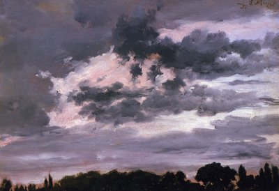 Felhőtanulmány alkotó: Adolph Menzel