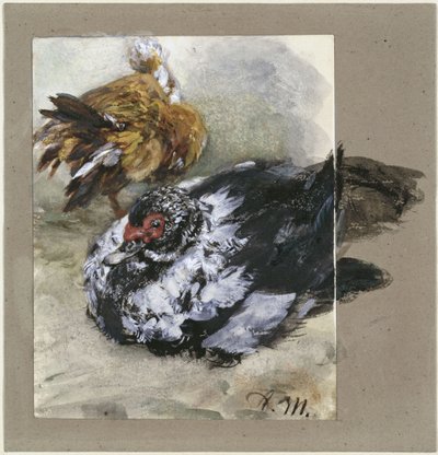 Két török kacsa. A „Gyermekalbumból” alkotó: Adolph Menzel