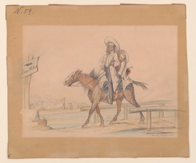 Henry Von Trebra és Louis V. Trebra megérkeznek a Camp Mortonba, Indpls a Madison, Ill. alkotó: Adolph Metzner