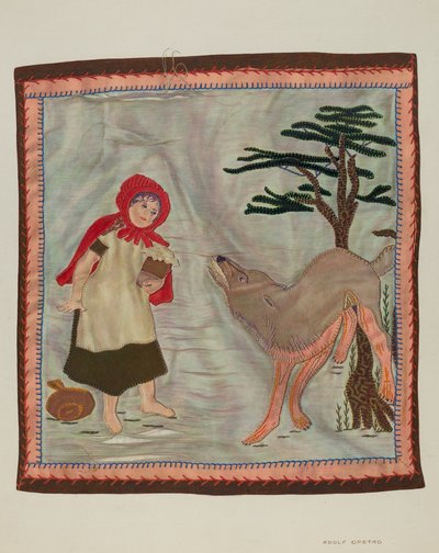 Takaró részlet Piroska, c. 1941. alkotó: Adolph Opstad