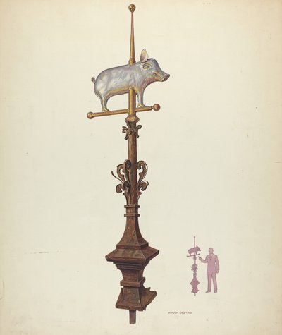 Időjárás Vane Final, c. 1941. alkotó: Adolph Opstad