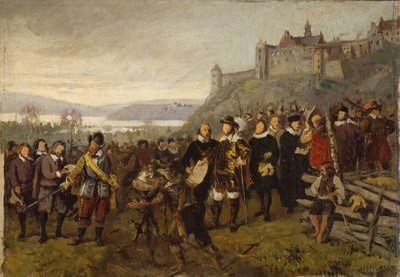 IV. Keresztély megalapítja Christianiát. Vázlat alkotó: Adolph Tidemand