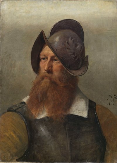 Vázlat IV. Keresztélyről, aki megalapította Christianiát alkotó: Adolph Tidemand