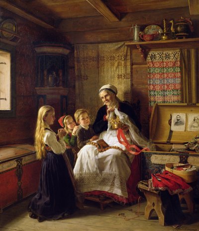 Nagymama esküvői koronája alkotó: Adolph Tidemand
