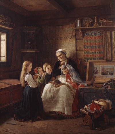 Nagymamák esküvői koronája alkotó: Adolph Tidemand