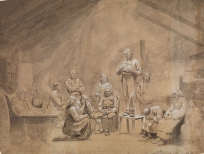 Hauge követői alkotó: Adolph Tidemand