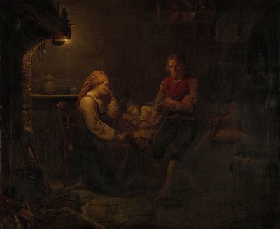 a beteg gyerek alkotó: Adolph Tidemand