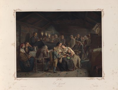 Az illusztráció Tidemand, Adolph Norske Folkelivsbilleder könyvéből származik, és Chr. Tønsberg kiadója (Christiania, 1858) alkotó: Adolph Tidemand