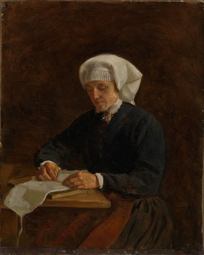 Parasztasszony Vikøyből alkotó: Adolph Tidemand