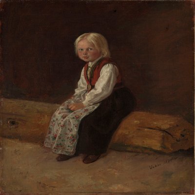 Sella Larsdatter Vikør portréja alkotó: Adolph Tidemand