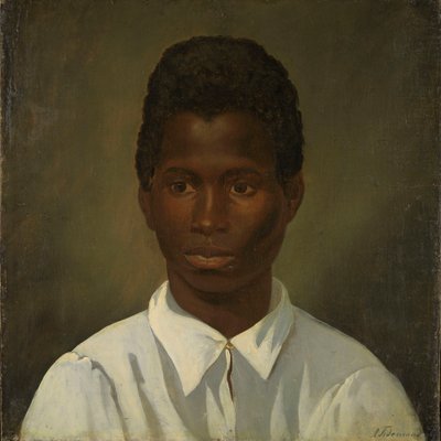 Egy fiatal férfi portréja alkotó: Adolph Tidemand