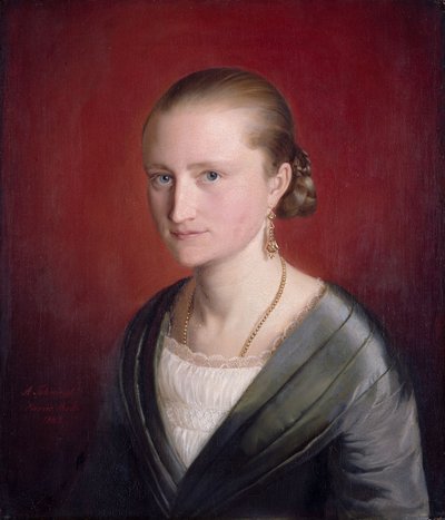Claudine Jaeger portréja alkotó: Adolph Tidemand