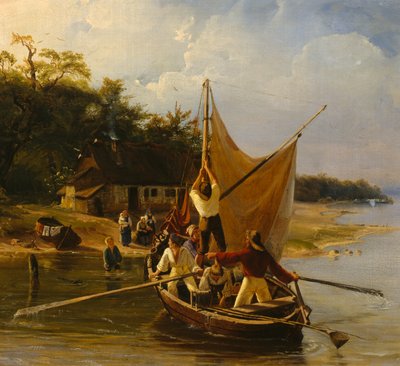 A dán halászok visszatérése alkotó: Adolph Tidemand