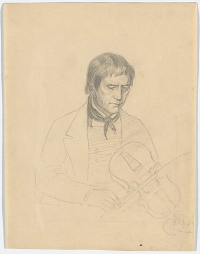 Torgeir Augundsson hegedűművész alkotó: Adolph Tidemand