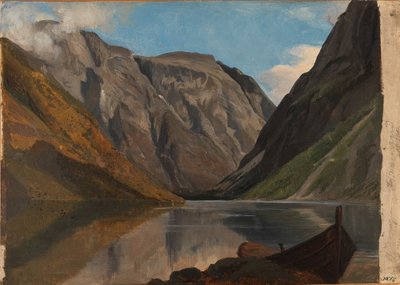 Kilátás Gudvangenre alkotó: Adolph Tidemand