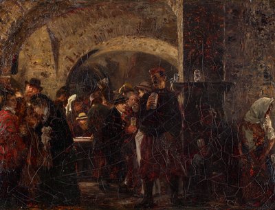Az Esterházykeller Bécsben alkotó: Adolph Menzel