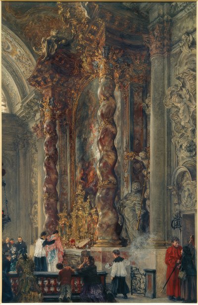 A müncheni női főiskola főoltára alkotó: Adolph Menzel