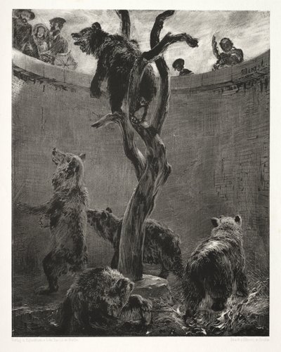 Esszé a kőről ecsettel és kaparóval: A medvegödör alkotó: Adolph Menzel