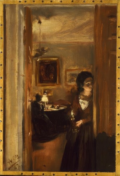 Nappali Menzel húgával alkotó: Adolph Menzel