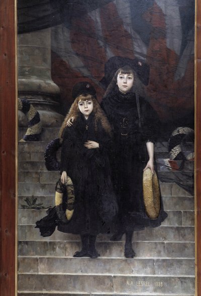 Elzász és Lotaringia, A.A. festménye. Lesrel alkotó: Adolphe Alexandre Lesrel