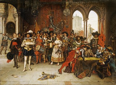 A király testőrei alkotó: Adolphe Alexandre Lesrel