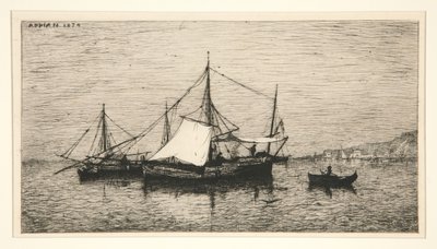 Part menti hajók (olasz partok) alkotó: Adolphe Appian