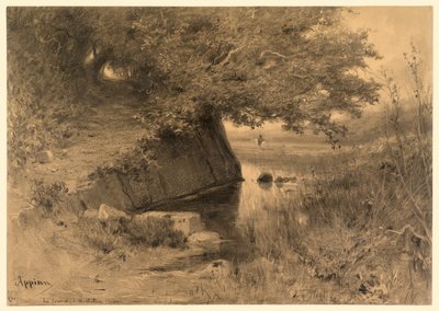 Táj (La source a Montalieu) alkotó: Adolphe Appian