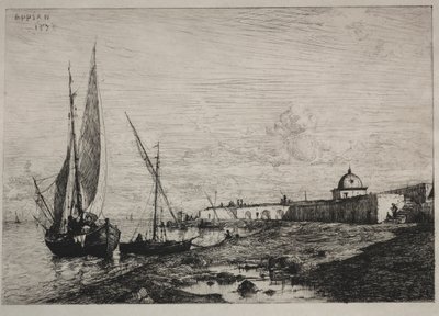 San Remo kikötője, 1878. alkotó: Adolphe Appian