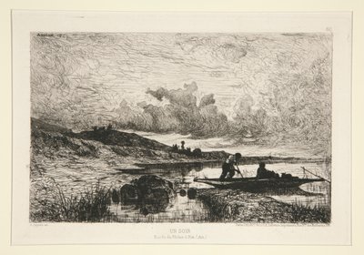 Egy este, Banks of the Rhone a Rixben alkotó: Adolphe Appian