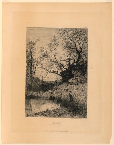 Egy tó (Rossilon környéke) alkotó: Adolphe Appian