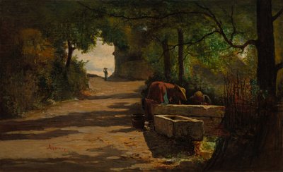 Hát az út szélén, 1860-as évek. alkotó: Adolphe Appian
