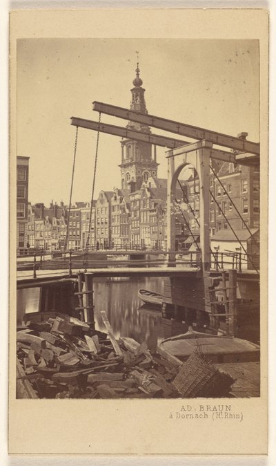 Amszterdam. Quai Raamgracht. alkotó: Adolphe Braun