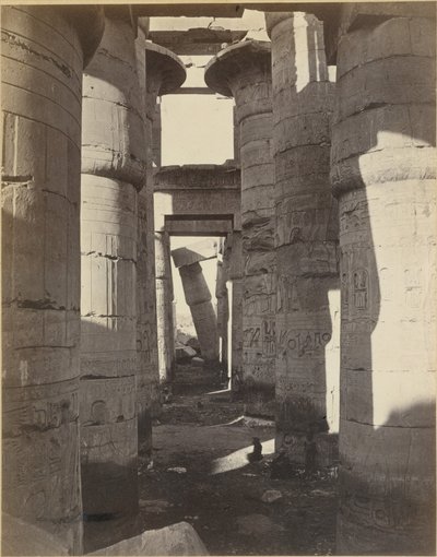 Felső-Egyiptom, a karnaki oszlopcsarnok alkotó: Adolphe Braun