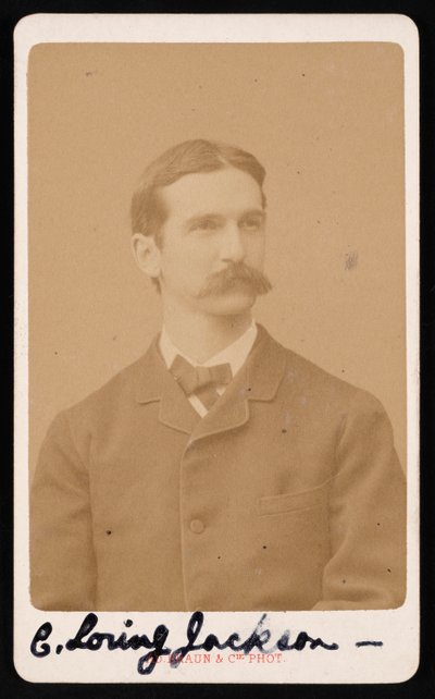 Charles Loring Jackson portréja 1847-1935, 1887 körül. alkotó: Adolphe Braun