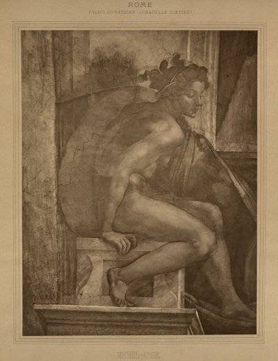 Róma – Vatikáni Palota, Sixtus-kápolna, Michelangelo. alkotó: Adolphe Braun