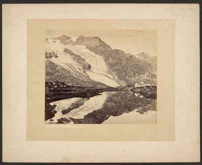 A Bernina-hospice és a Cambréna-gleccser alkotó: Adolphe Braun