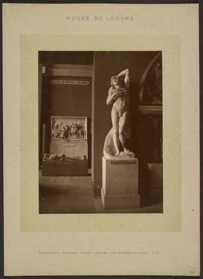 [Michelangelo: A haldokló rabszolga, Louvre Múzeum] alkotó: Adolphe Braun