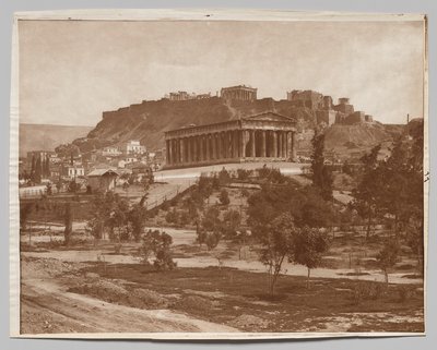 Kilátás az Akropoliszra alkotó: Adolphe Braun and Co.