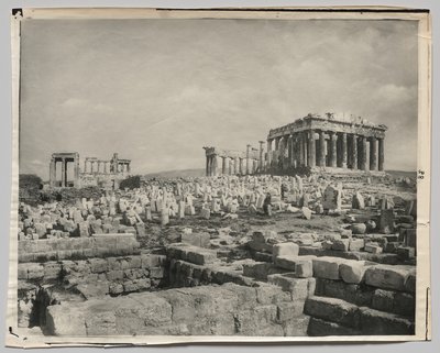 Kilátás a Parthenonra alkotó: Adolphe Braun and Co.