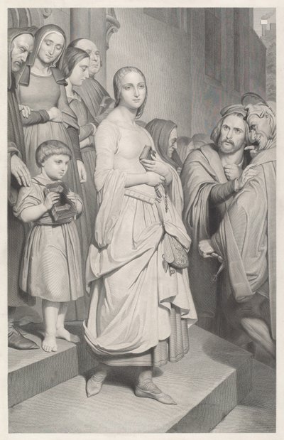 Faust először látja Marguerite-et alkotó: Adolphe Caron after Ary Scheffer