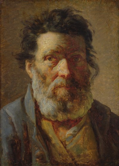 Egy öregember feje alkotó: Adolphe Felix Cals