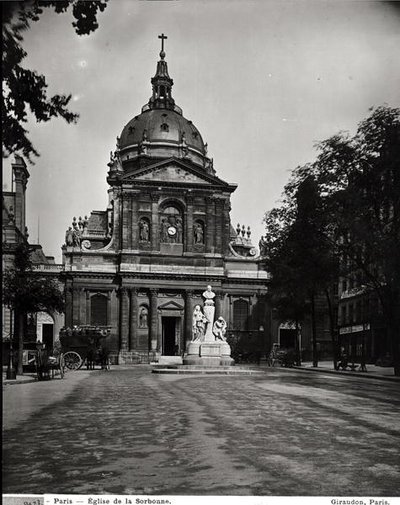 A Sorbonne-templom, amelyet Jacques Lemercier (kb. 1585-1654) épített 1635-53-ban alkotó: Adolphe Giraudon