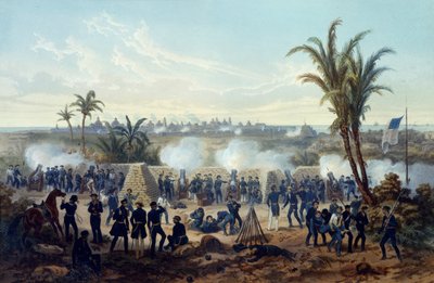 Veracruzi csata, Scott tábornok csapatai megtámadják és elfoglalják a várost alkotó: Adolphe Jean Baptiste Bayot