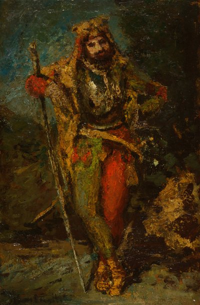 Mephisto az Opera Faustból alkotó: Adolphe Joseph Thomas Monticelli