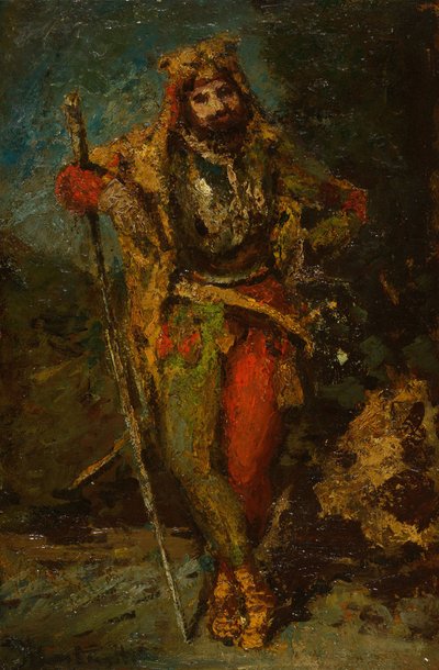 Mefisztó a Faust című operából alkotó: Adolphe Joseph Thomas Monticelli