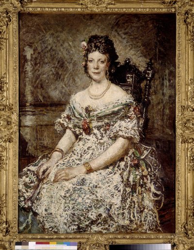 Madame Pascal, Bolívia marseille-i konzul feleségének portréja alkotó: Adolphe Joseph Thomas Monticelli