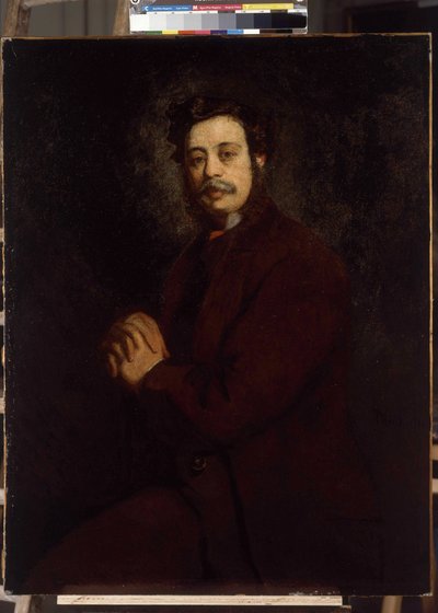 Mr. Khan portréja. Adolphe Monticelli (1824-1886) festménye alkotó: Adolphe Joseph Thomas Monticelli