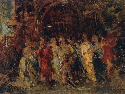Esküvői menet alkotó: Adolphe Joseph Thomas Monticelli