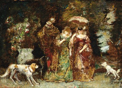 Összejövetel az erdőben alkotó: Adolphe Joseph Thomas Moticelli
